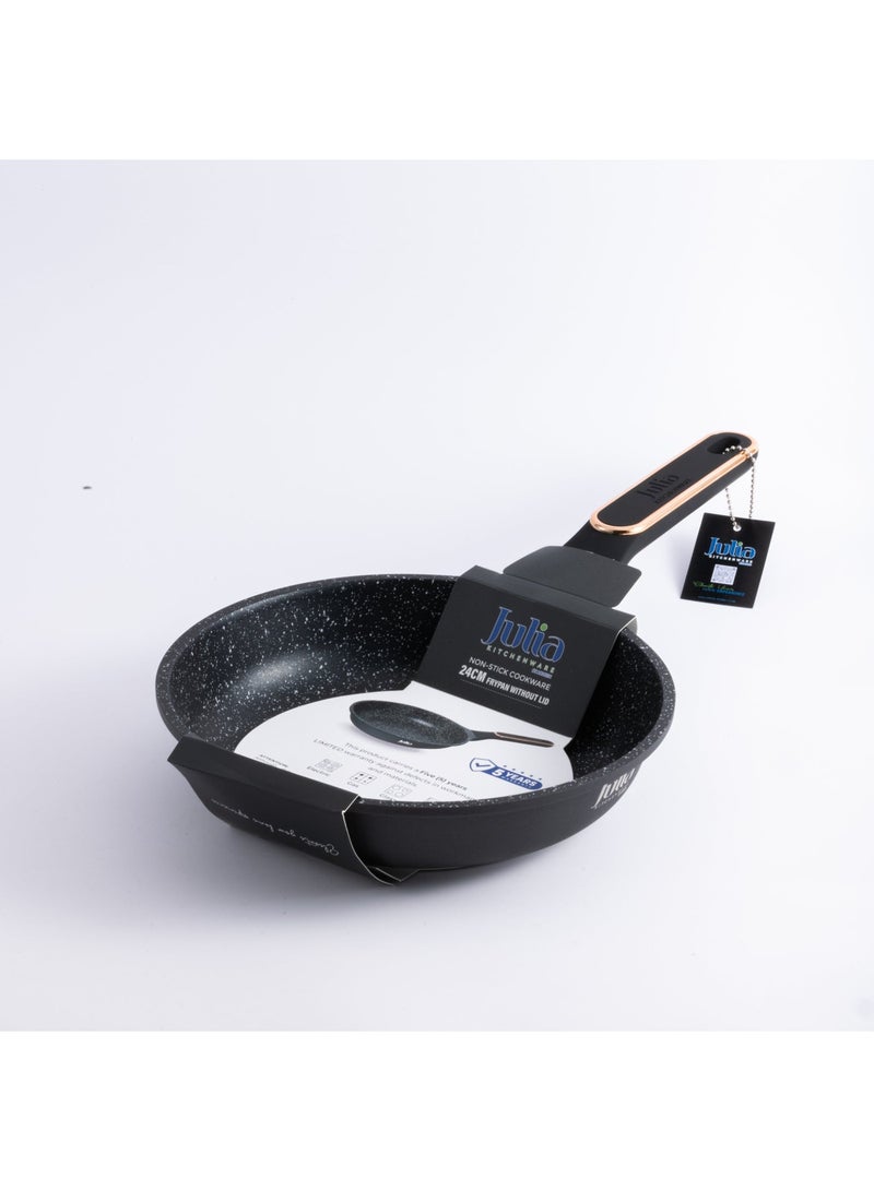 جوليا مِقلاة جوليا إيليت برو بلس 24 سم - أسود - جرانيت أسود غير لاصق - يدعم الحث الحراري - Image 5